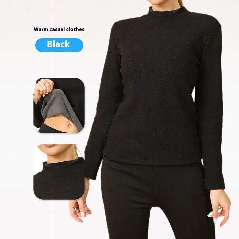 Clothing Turtle Neck Thermal Underwear T-Shirt Women's