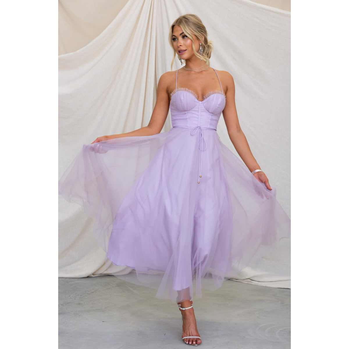 Sling Casual Multi-color Elegant Dress For Women's