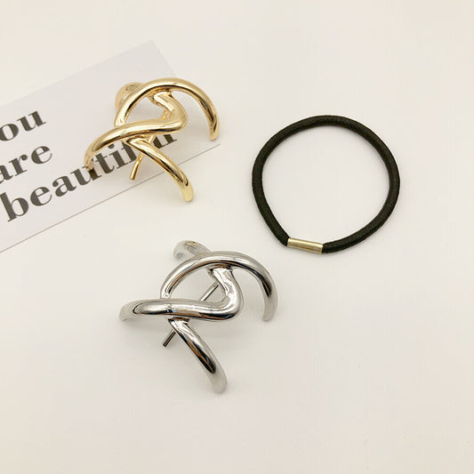 Modern Geometric Hair Clip / Hair Tie Set Ponytail Hair Hook Alloy Simple Stylish Hair Accessories