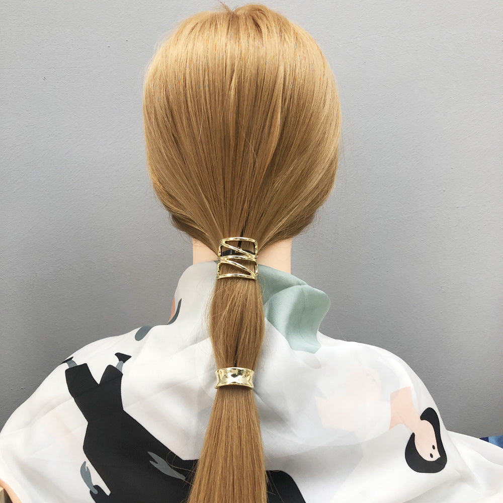 Geometric Ponytail Holders European And American U-clips Ponytail Hair Plug Vintage Headwear