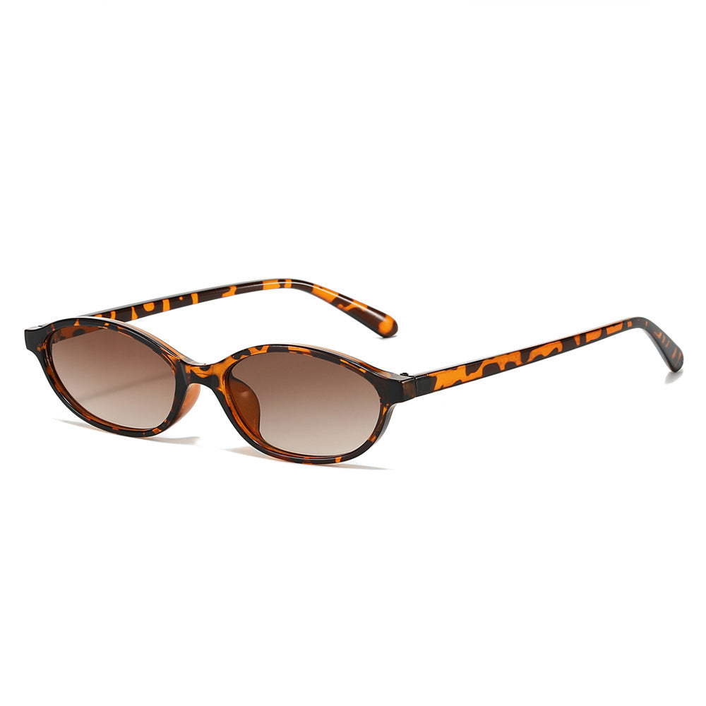 Retro Oval Frame Sunglasses European And American Vintage Sunshade Sunglasses