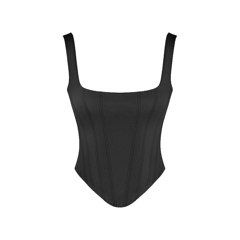 Stretch Tight Spaghetti-strap Camisole Top Women's